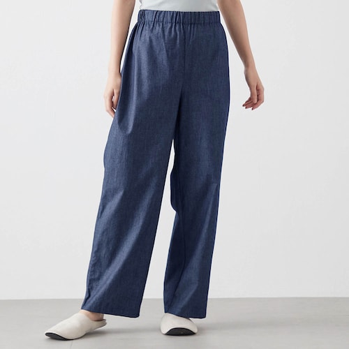 ゆるここデニムイージーパンツ【ゆるっと心地よい】