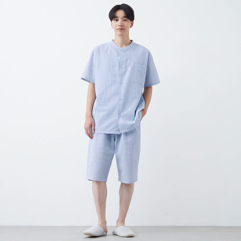 水色ストライプ