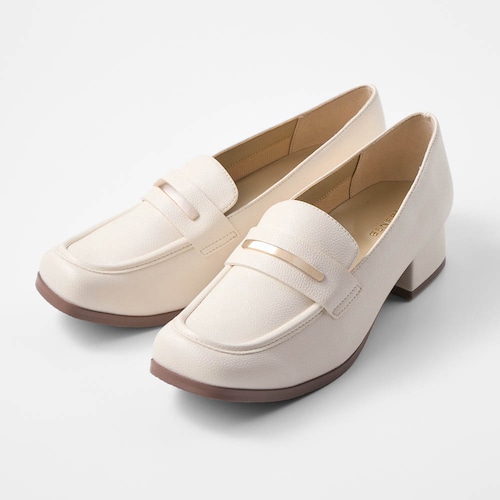 プレートローファーパンプス【ベーシックオブリーク】