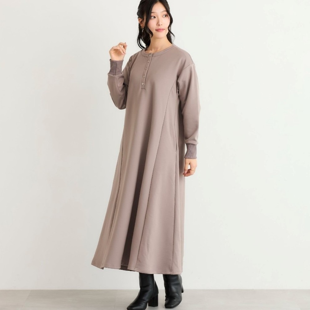 【イットマイセルフ/It myself】裏起毛ダンボールワンピース