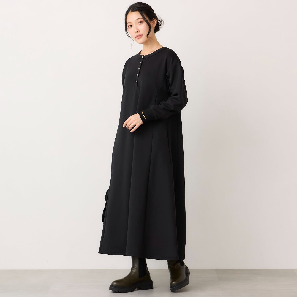 【イットマイセルフ/It myself】【1月28日再値下げ】 裏起毛ダンボールワンピース