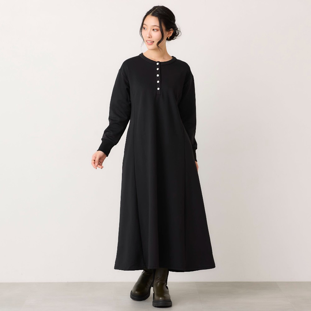 2月19日再値下げ】 裏起毛ダンボールワンピース(イットマイセルフ/It