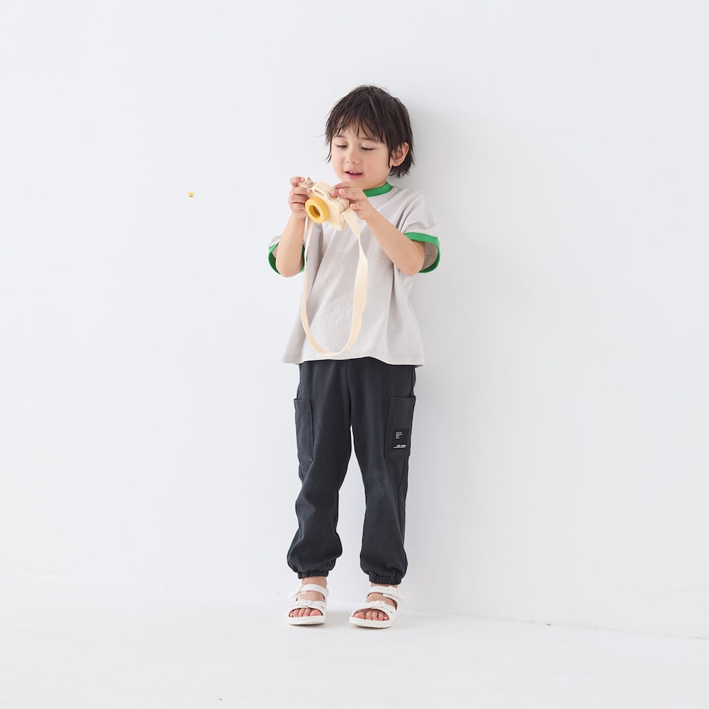 サンドベージュ／モデル身長109cm・サイズ110