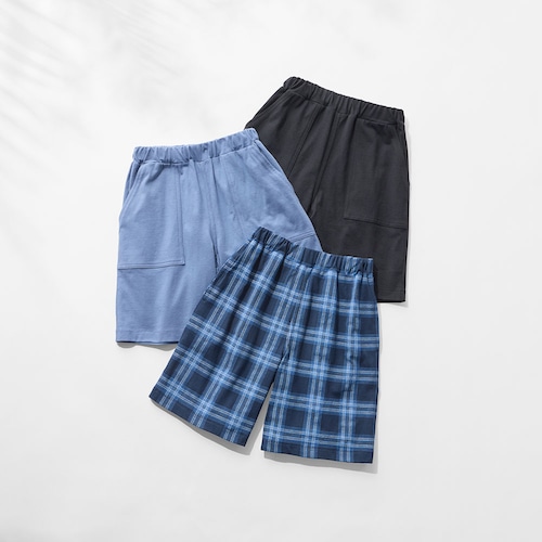 薄くて涼しいゆったりハーフパンツ３枚セット 【子供ズボン】