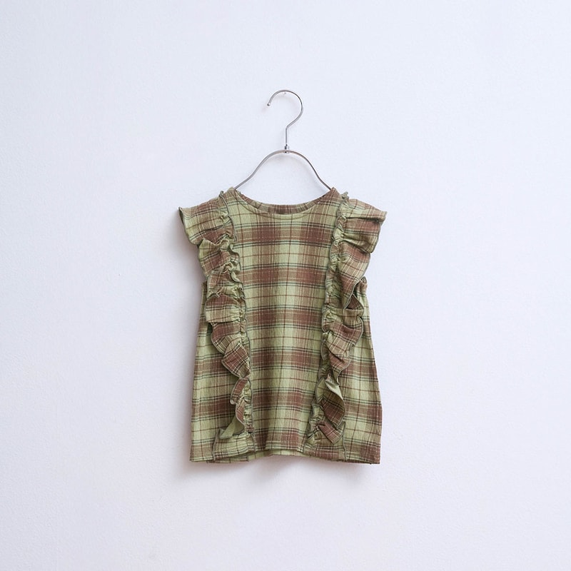 カーキブラウンチェック ※こちらの画像が最も近いお色味です。