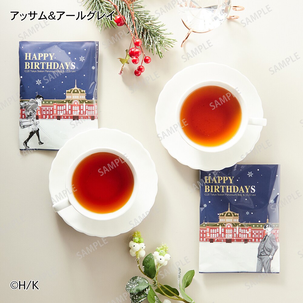 リヴァイ 誕生日 アールグレイ ティーバッグ　カード付　新品未開封　紅茶　9点 予約商品】【ステッカープレゼント対象】 『進撃の巨人』カード付き