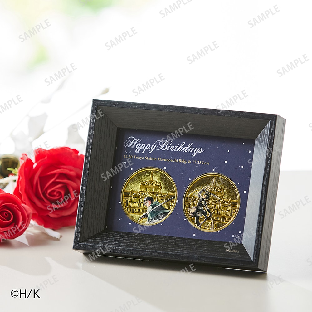 【数量限定】 進撃の巨人 リヴァイ バースデー 記念メダルセット 東京駅 原作 予約商品】【ステッカープレゼント対象】 『進撃の巨人』記念メダル