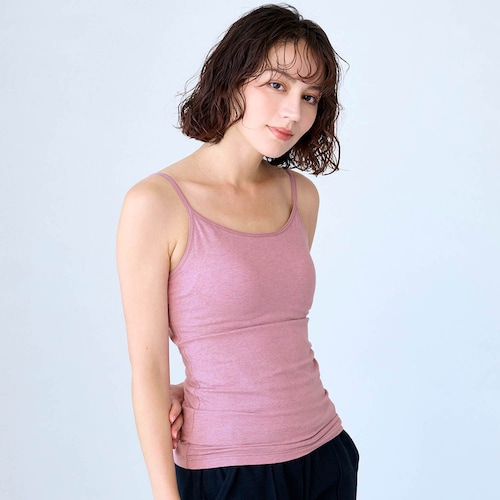 【カラー限定特価】大人のためのしめつけない綿混ブラキャミソール