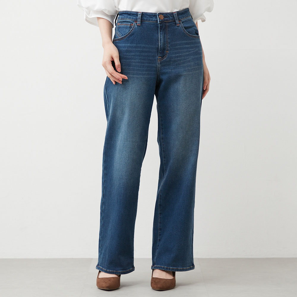 【エドウィン/EDWIN】あったかワイドデニム