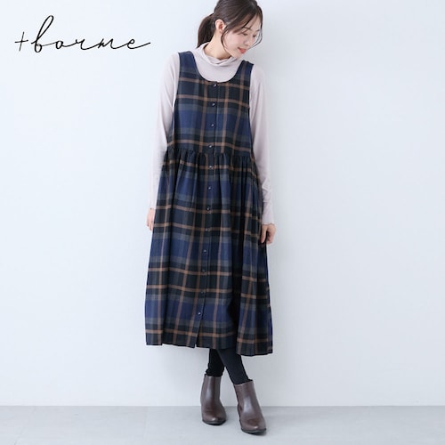 ネル2WAYエプロンワンピース