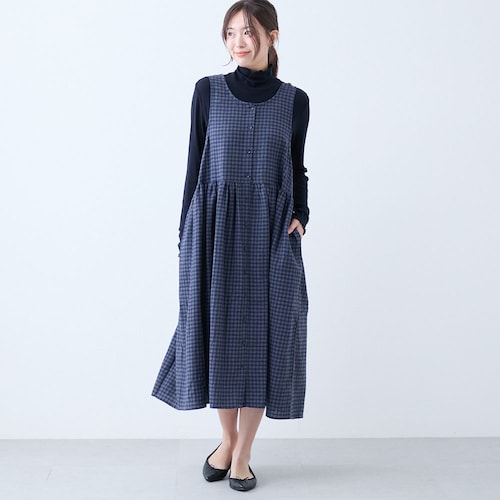 ネル2WAYエプロンワンピース