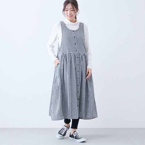 ネル2WAYエプロンワンピース