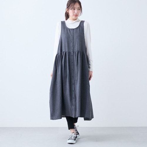 ネル2WAYエプロンワンピース