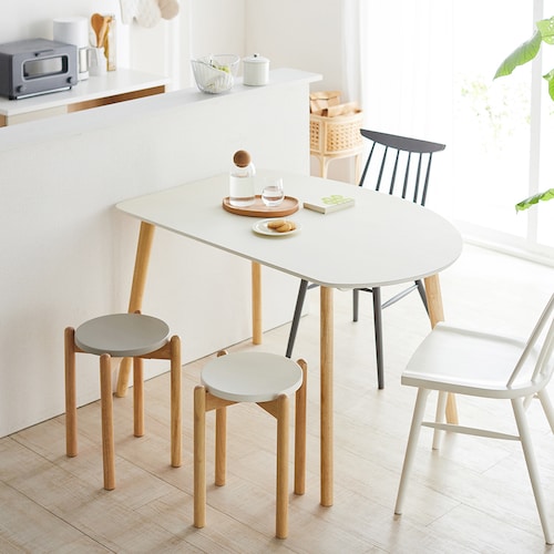 コンパクト変形ダイニングテーブル ＜2～4人用＞＜幅120cm＞