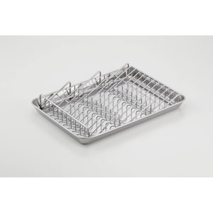 【ベルメゾン】斜めに置けるから油切りしやすい ステンレス製波型バット