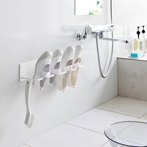 マグネットバスルーム上履き＆キッズシューズハンガー