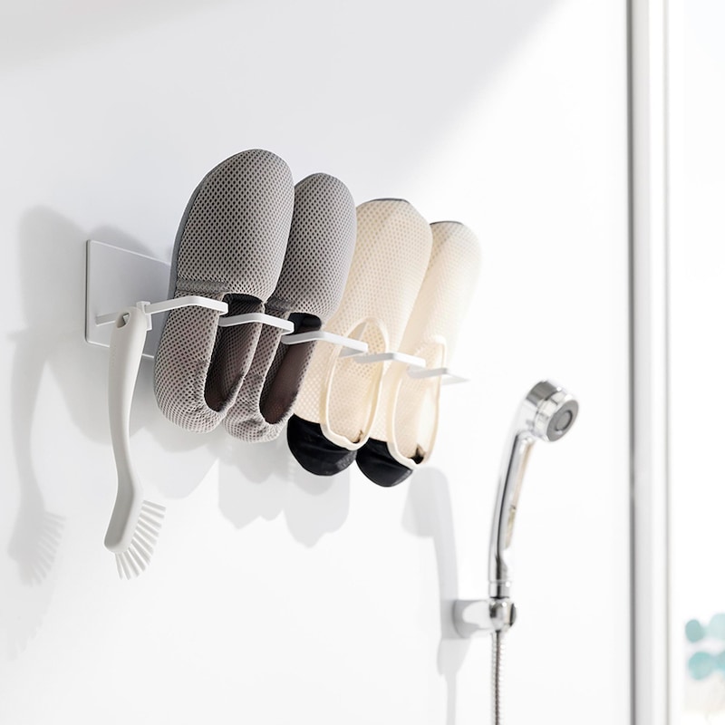 マグネットでバスルームの壁に簡単設置！