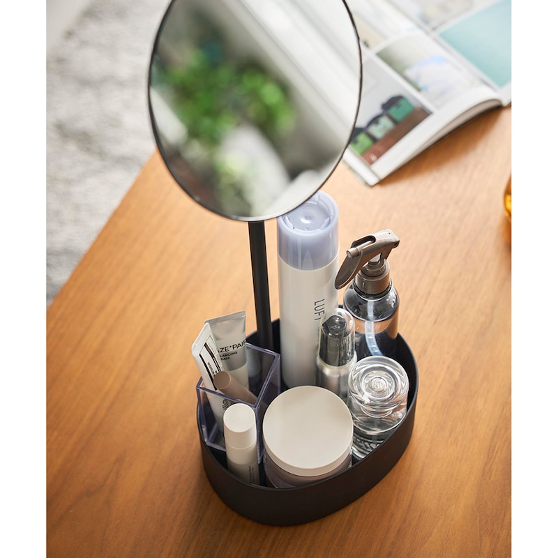 土台と支柱の固定位置を奥にすると収納部がたっぷり使えます