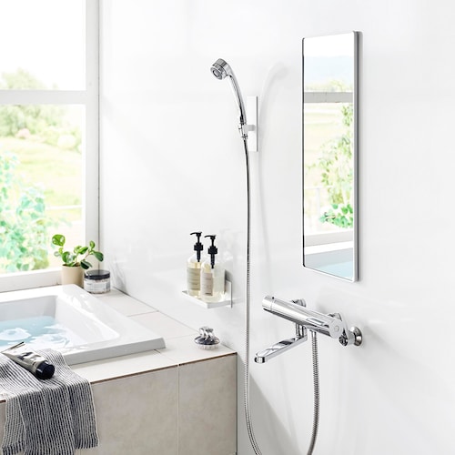 マグネットバスルーム樹脂ミラー ＜丸型２３ｃｍ／丸型４２ｃｍ／角型／角型ロング＞