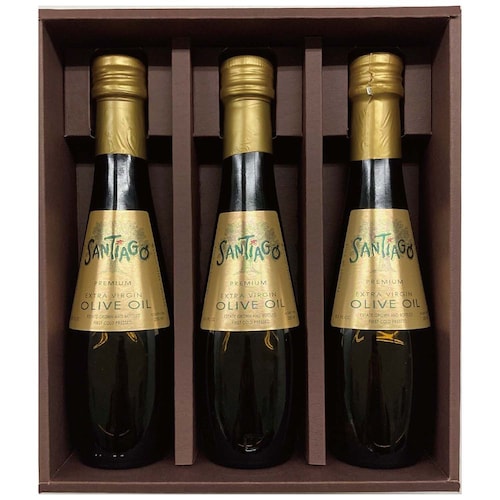 【フードロス対策】【30%OFF】 エキストラバージンオリーブオイル サンチャゴ・プレミアム 230g×3本 （賞味期限2026年8月31日）