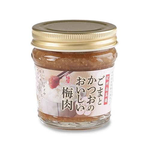 「梅農家さんを、食べて応援」ひょう被害を受けた産地を支援できる紀州南高梅ごまとかつおのおいしい梅肉〈6個セット〉