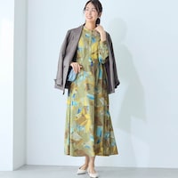 モデル身長169cm／M ※写真は撮影用のため着丈+６cmになります。