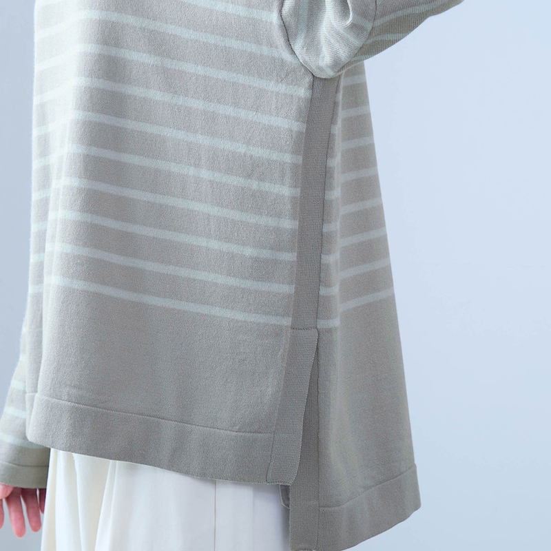 横から見たときにすっきり見えするように縦ラインを残したデザインがポイント