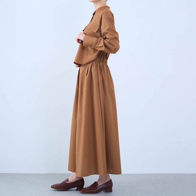 モデル身長168cm／M ※写真は撮影用のため着丈+6cmになります。