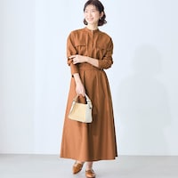 モデル身長167cm／M ※写真は撮影用のため着丈+6cmになります。
