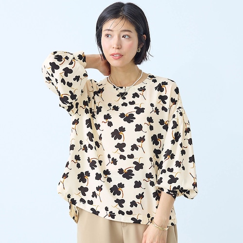 プリントブラウス