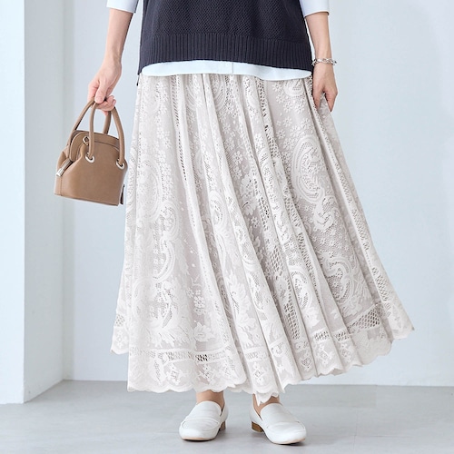 サーキュラーレーススカート