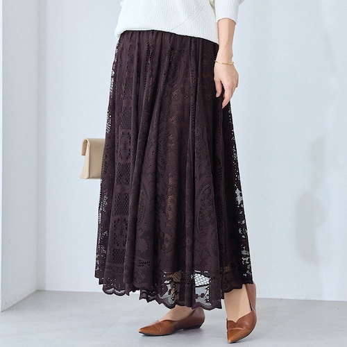 サーキュラーレーススカート