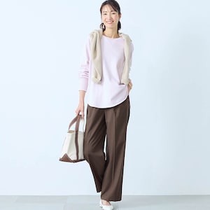 モデル身長173cm／M ※写真は撮影用のため股下+6cmになります。