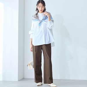 モデル身長169cm／M ※写真は撮影用のため股下+6cmになります。