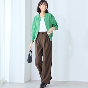 モデル身長169cm／M ※写真は撮影用のため股下+6cmになります。
