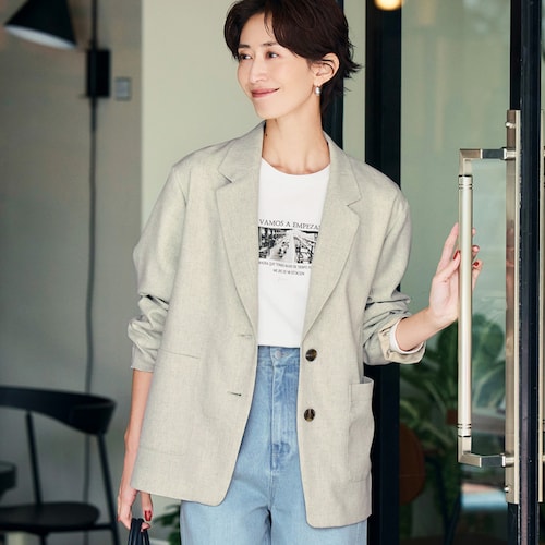 カーディガン感覚で着られるジャケット【UVケア】