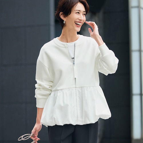 裾バルーンブルゾン【UVケア】