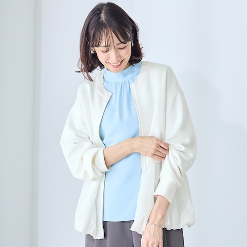 裾バルーンブルゾン【UVケア】