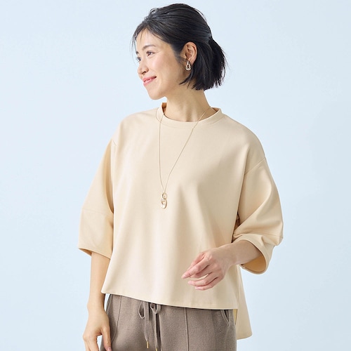 ランタンスリーブブラウス【乾燥機OK】