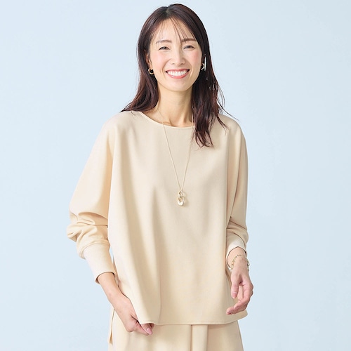 ドルマンスリーブブラウス【乾燥機OK】