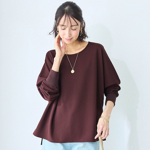 ドルマンスリーブブラウス【乾燥機OK】