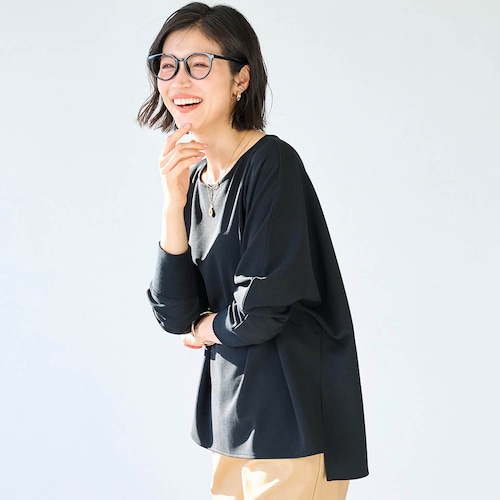 ドルマンスリーブブラウス【乾燥機OK】