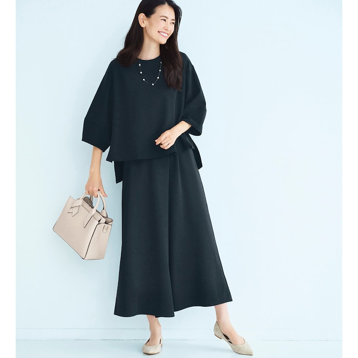 着痩せすっきりスカーチョ【乾燥機OK】 【「CLASSY. Online」に掲載されました(PR)】ラクドライ