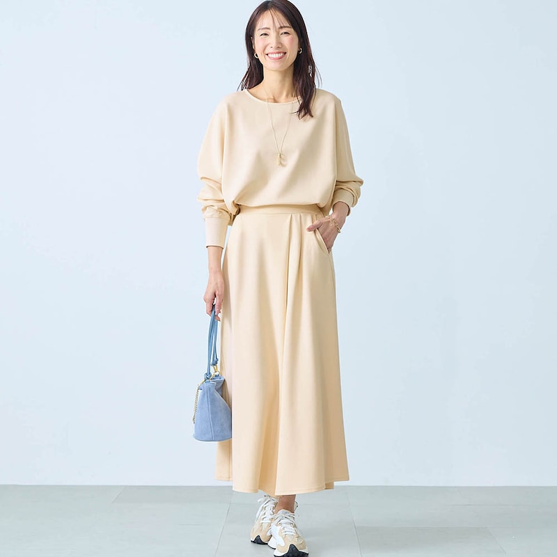 モデル身長173cm／M ※写真は撮影用のため股下+6cmになります。