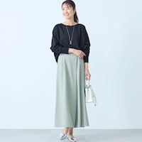 モデル身長173cm／M ※写真は撮影用のため股下+6cmになります。