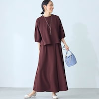 モデル身長168cm／M ※写真は撮影用のため股下+6cmになります。