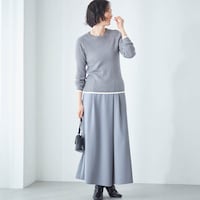 モデル身長168cm／M ※写真は撮影用のため股下+6cmになります。