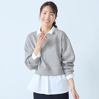 モデル身長173cm／M　※カットソーのみ着用