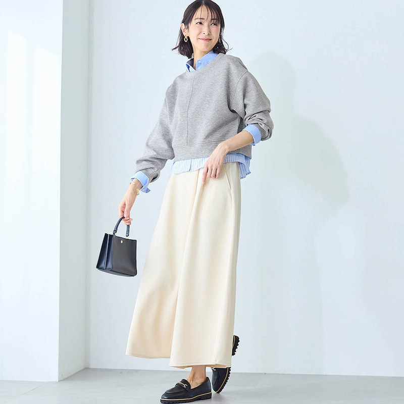 モデル身長169cm／M　※カットソーのみ着用