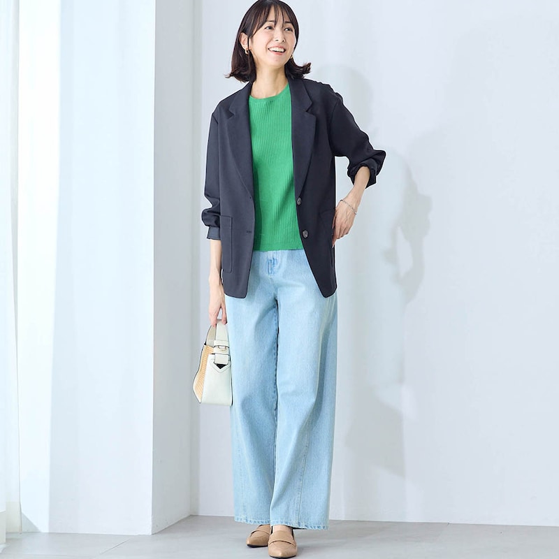 モデル身長169cm／M　※インナーニットのみ着用